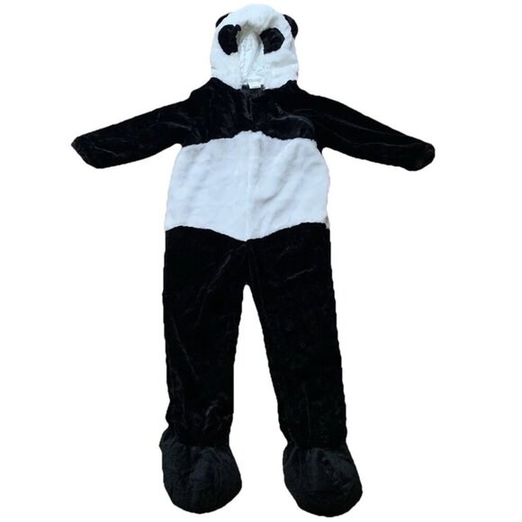 Panda Bear Hooded Halloween Costume Pajama Suit Lounger Size 4T-5T - Picture 1 of 10